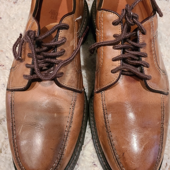 Allen Edmonds Wilbert Brown Split Toe Derby Lace-Up Comfort Shoe Size 9 1/2 D - Picture 3 of 11